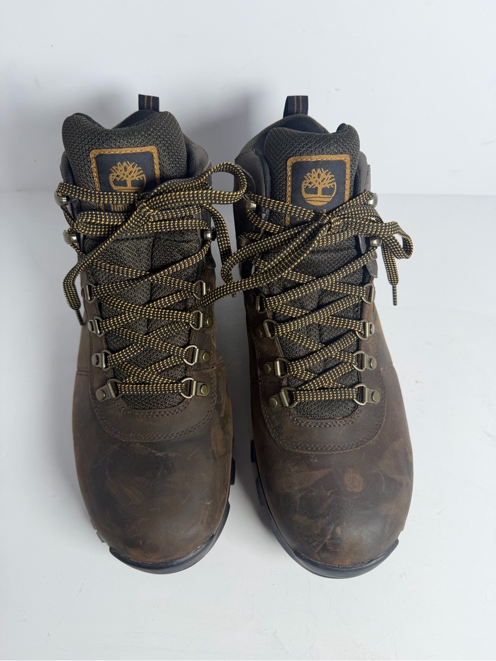 Timberland Men's Mt. Maddsen Mid Waterproof Hiking Boots Brown Leather 12W 2730R - Picture 9 of 10